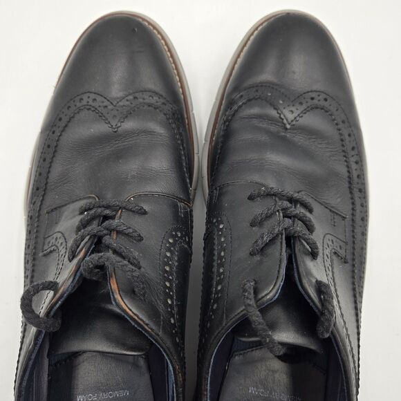 JOHNSTON & MURPHY Milson Long Wing Leather Derby Black Dress Shoes Men Size 11 M main image 10